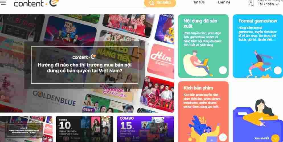 Content.E - Sàn giao dịch nội dung có bản quyền đầu tiên và lớn nhất tại Việt Nam