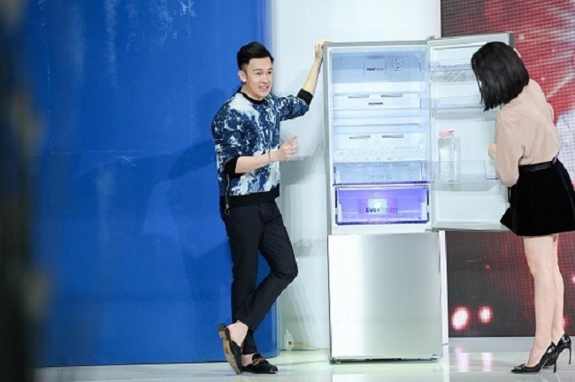 Tủ lạnh của Dương Triệu Vũ trong gameshow Cuộc Chiến Mỹ Vị